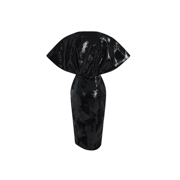 Rasario Sequin midi dress in Black, view 4