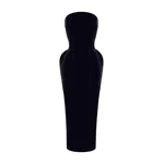Rasario Velvet off-shoulder corset dress in Black