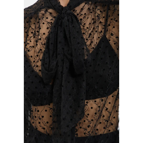 Rebecca Vallance Delphina Blouse in Black, view 6