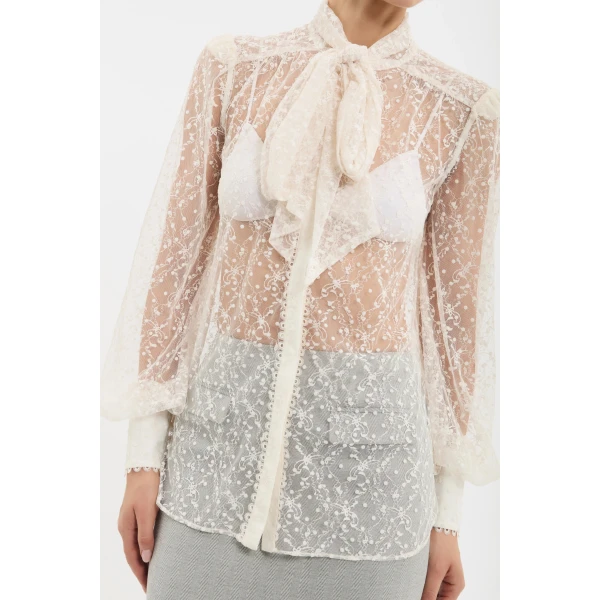Rebecca Vallance Delphina Blouse in Cream, view 5