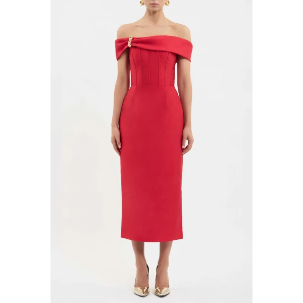 Rebecca Vallance Esmeralda Midi Dress, view 2
