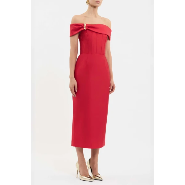 Rebecca Vallance Esmeralda Midi Dress, view 3