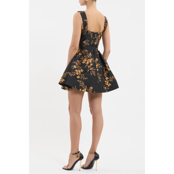 Rebecca Vallance Gilded Floral Mini Dress, view 4