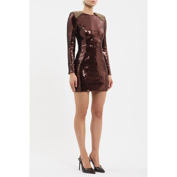 Rebecca Vallance Glimmer Mini Dress, view 3