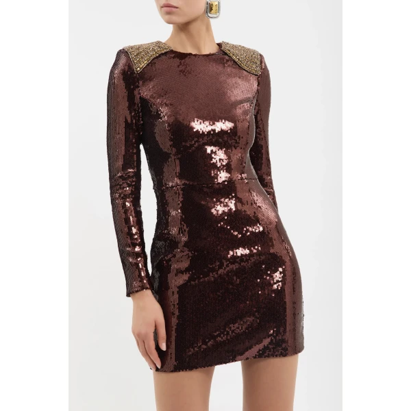 Rebecca Vallance Glimmer Mini Dress, view 5