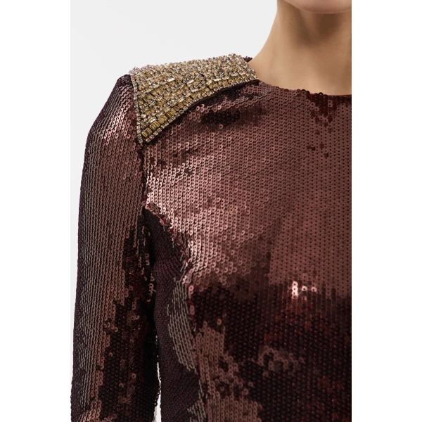 Rebecca Vallance Glimmer Mini Dress, view 6