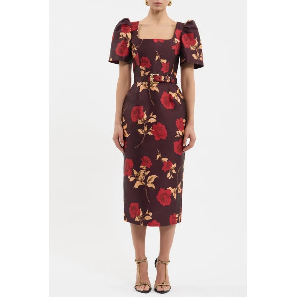 Rebecca Vallance Melora Short Sleeve Midi Dress, view 2