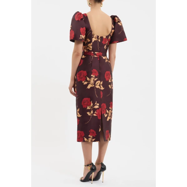 Rebecca Vallance Melora Short Sleeve Midi Dress, view 4