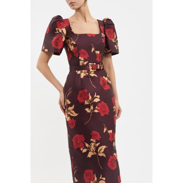 Rebecca Vallance Melora Short Sleeve Midi Dress, view 5