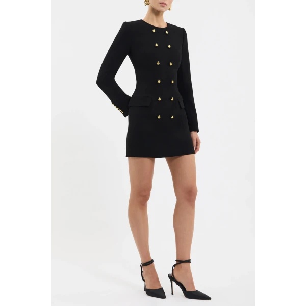 Rebecca Vallance Odilia Long Sleeve Mini Dress, view 3