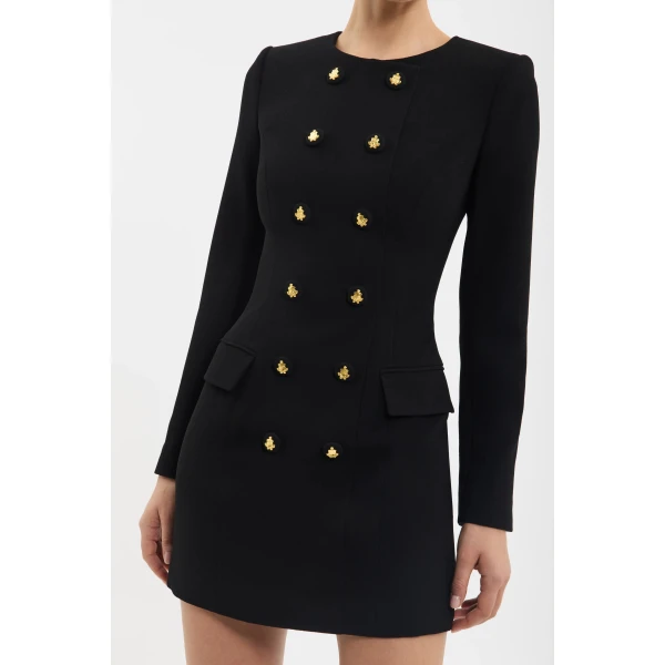 Rebecca Vallance Odilia Long Sleeve Mini Dress, view 5