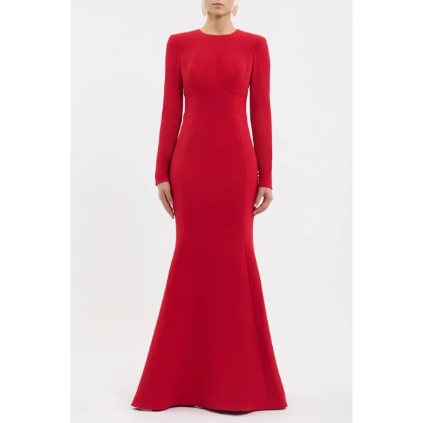 Rebecca Vallance Raziel Long Sleeve Gown, view 2