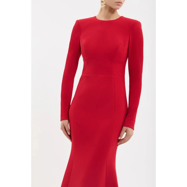 Rebecca Vallance Raziel Long Sleeve Gown, view 5