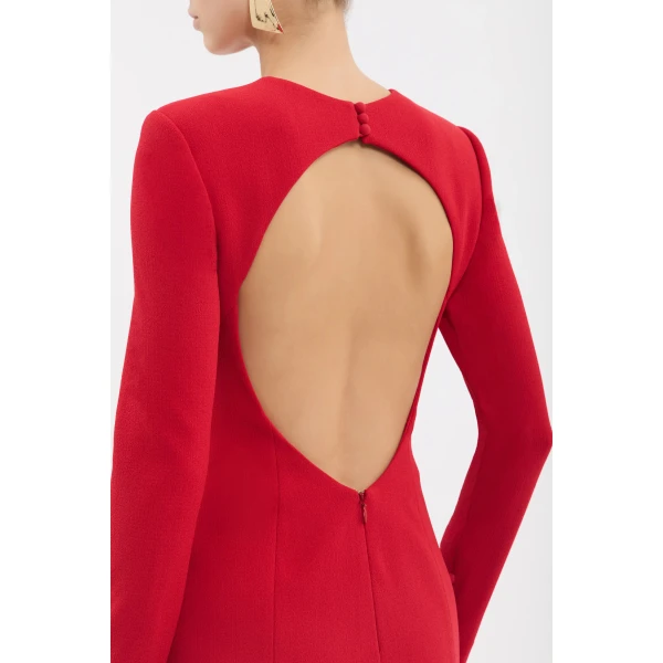 Rebecca Vallance Raziel Long Sleeve Gown, view 6