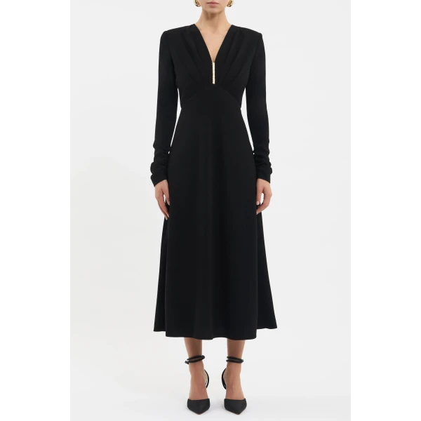 Rebecca Vallance Tallon Long Sleeve Midi Dress, view 2