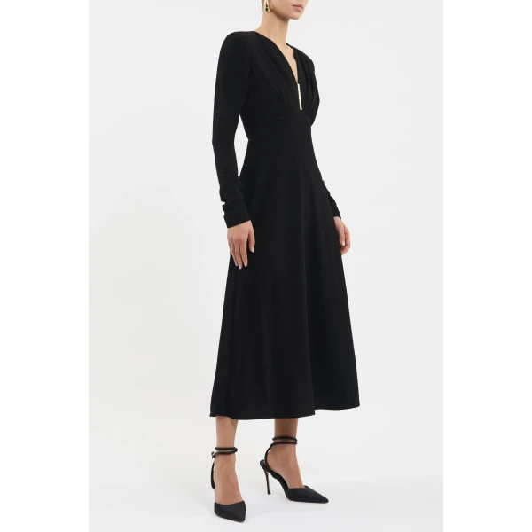 Rebecca Vallance Tallon Long Sleeve Midi Dress, view 3