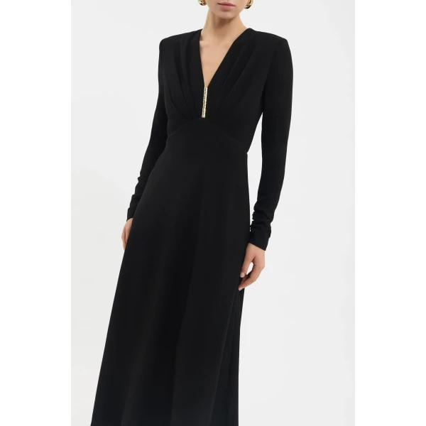 Rebecca Vallance Tallon Long Sleeve Midi Dress, view 5