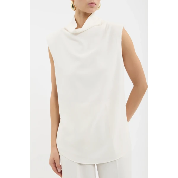 Rebecca Vallance Tallon Top in Cream, view 5