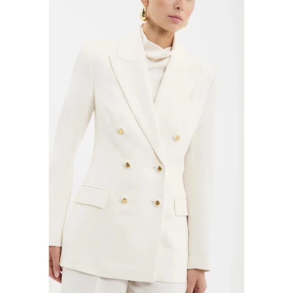 Rebecca Vallance Tallon Top in Cream, view 6