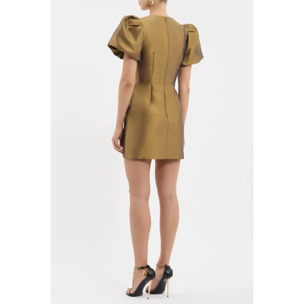Rebecca Vallance Venus Mini Dress in Gold, view 4