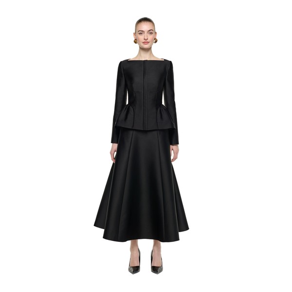 Roland Mouret Full Midi Skirt in Black