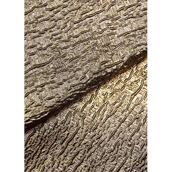 Roland Mouret Metallic Jacquard Square Neck Gown in Gold, view 5