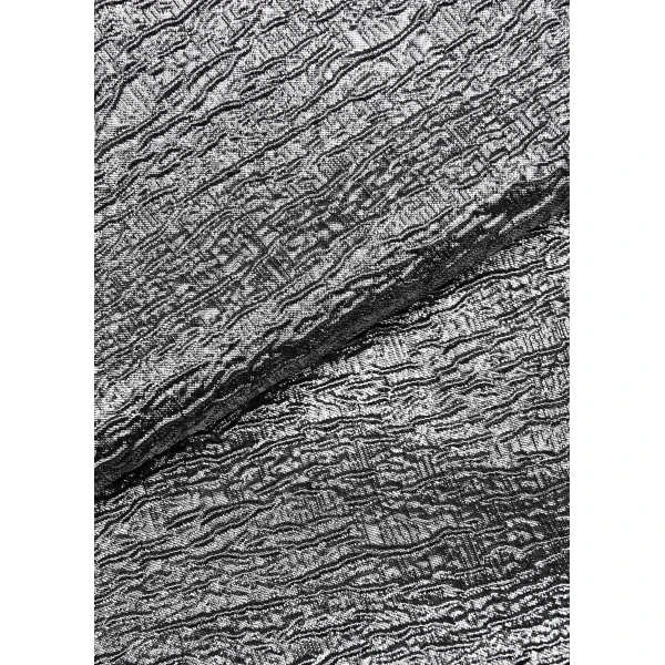 Roland Mouret Metallic Jaquard Column Midi Dress in Silver, view 5