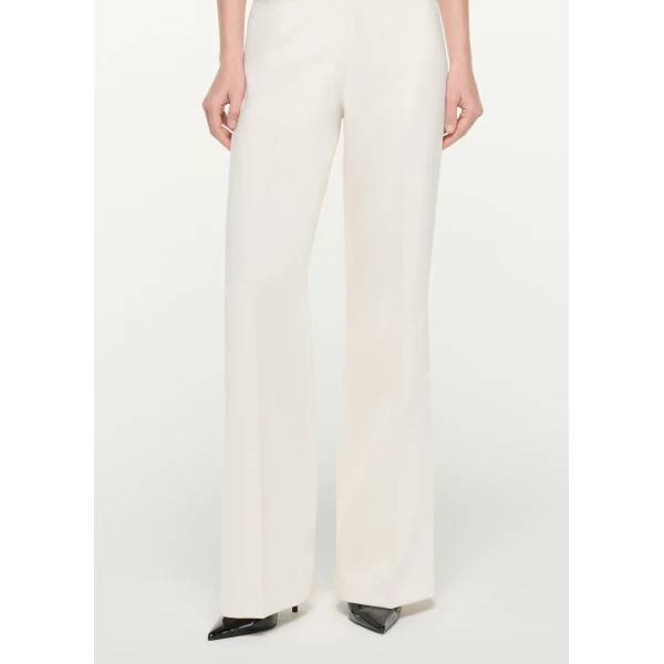 Roland Mouret Wide Fit Trouser in Cream, view 4