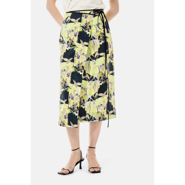 Romance Was Born Acid Gum Wrap Midi Skirt, view 2