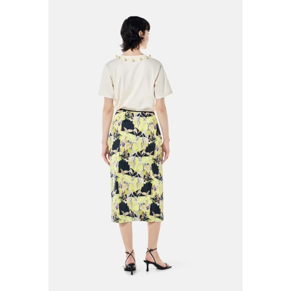 Romance Was Born Acid Gum Wrap Midi Skirt, view 6