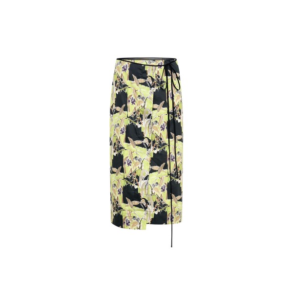 Romance Was Born Acid Gum Wrap Midi Skirt