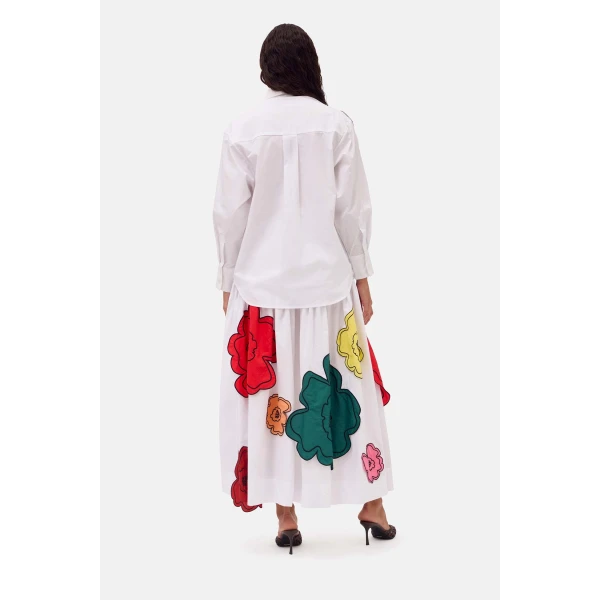 Romance Was Born Big Bloom Cotton Shirt, view 5