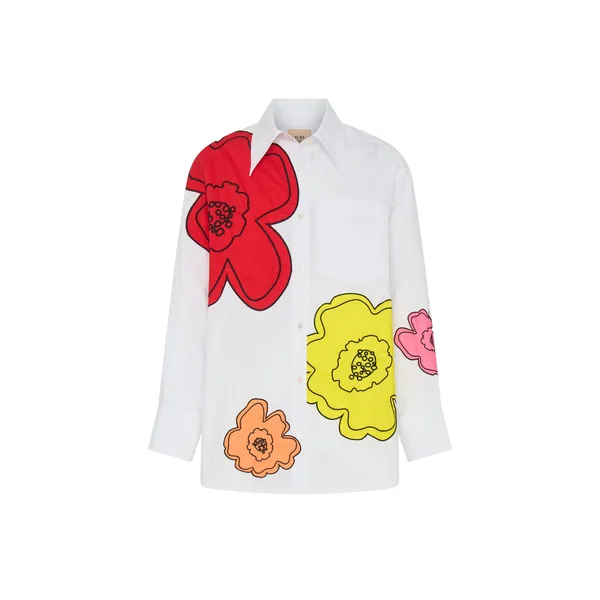 Romance Was Born Big Bloom Cotton Shirt