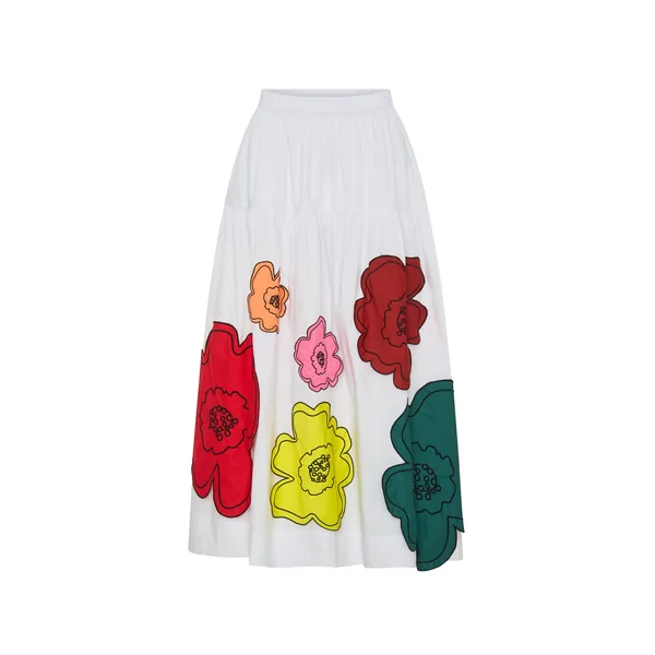 Big Bloom Cotton Skirt