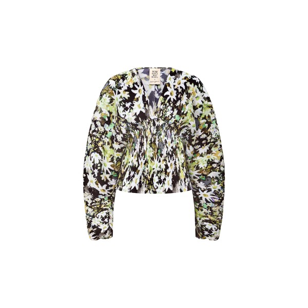 Romance Was Born Flannel Flower Blouse