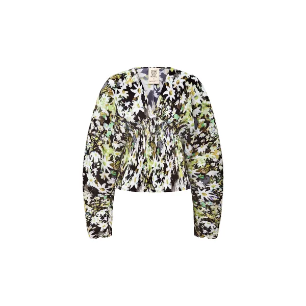 Romance Was Born Flannel Flower Blouse