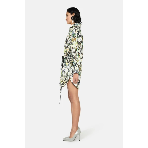 Romance Was Born Flannel Flower Shirt Dress, view 5