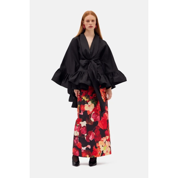 Romance Was Born Frill Tie Cape, view 4