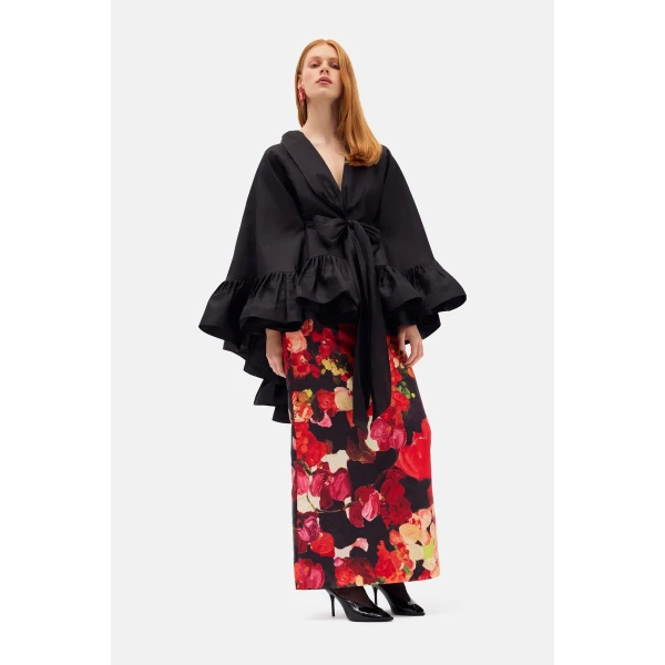 Romance Was Born Frill Tie Cape, view 6