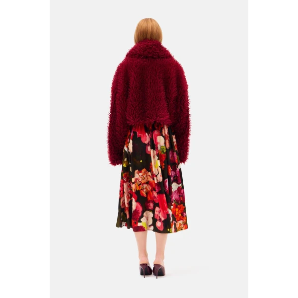 Romance Was Born Fur Crop Coat, view 5