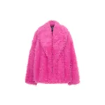 Romance Was Born Fur Shawl Coat
