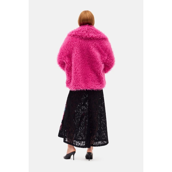 Romance Was Born Fur Shawl Coat, view 4