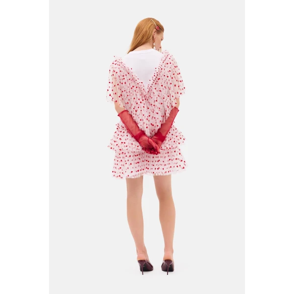 Romance Was Born Heart Tulle Dress, view 4