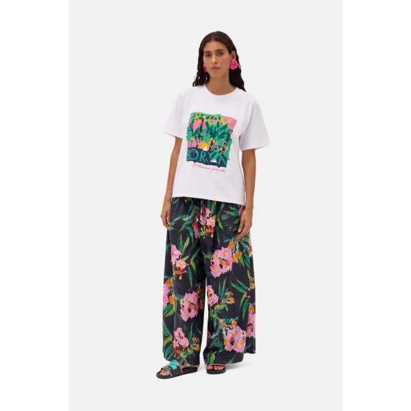 Romance Was Born Hibiscus Island Tee Top, view 2