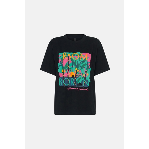 Romance Was Born Hibiscus Island Tee Top
