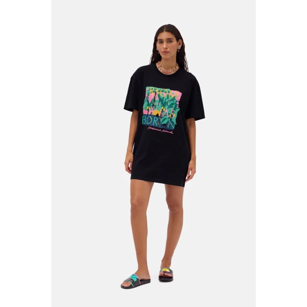 Romance Was Born Hibiscus Island Tee Dress, view 2