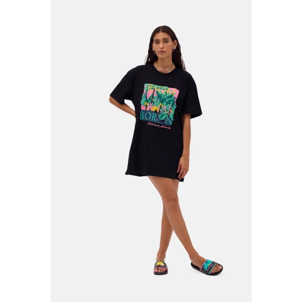 Romance Was Born Hibiscus Island Tee Dress, view 3