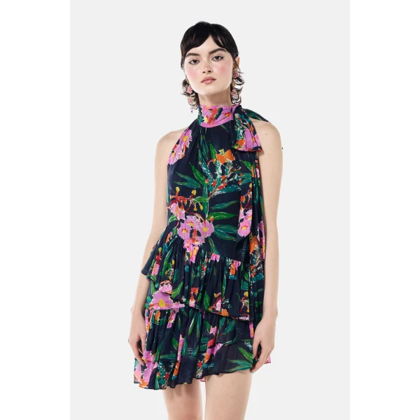 Romance Was Born Night Gum Halter Dress, view 2