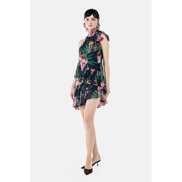Romance Was Born Night Gum Halter Dress, view 3