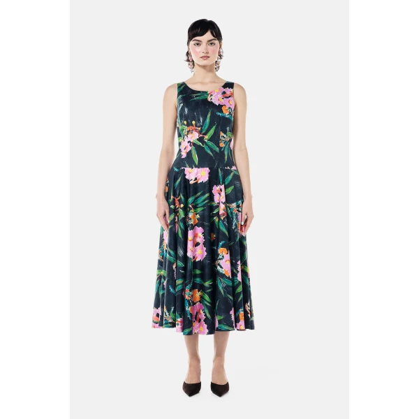 Romance Was Born Night Gum Swing Dress, view 2